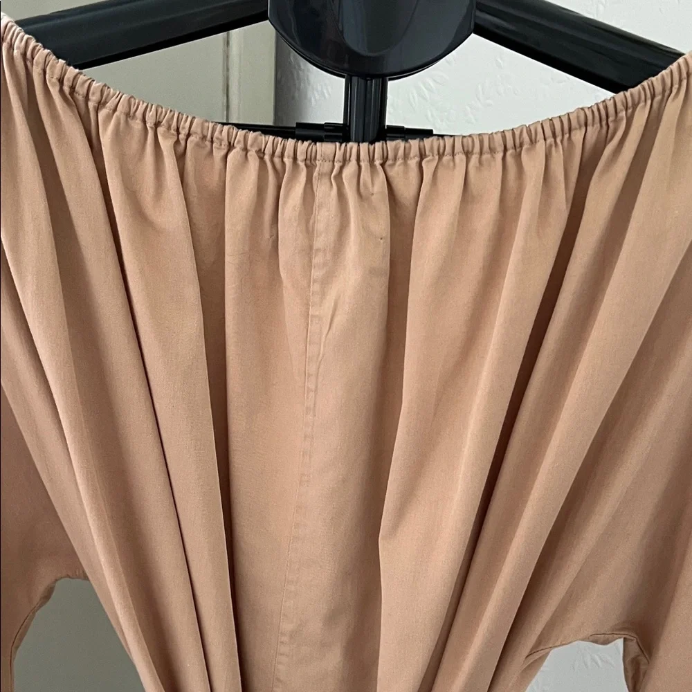Mara Hoffman Camel Tan Long Sleeve Wrap Dress - Picture 6 of 12